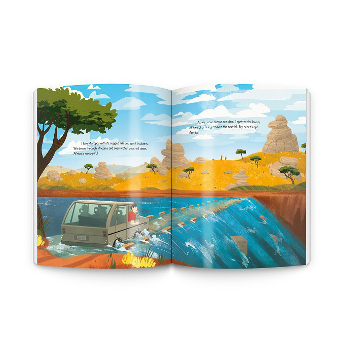 Livros infantis com impressão em cores CMYK em 4 cores tamanho personalizado do logotipo