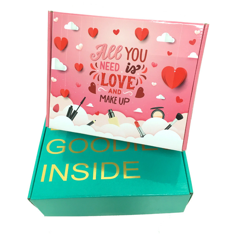Caixas personalizadas impressas em cores CMYK PMS Caixas de correio para envio