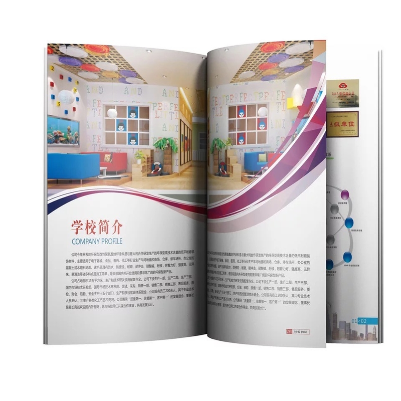 A5 A6 Livro para Colorir Impressão Filme Laminação Catálogo Serviços de Impressão