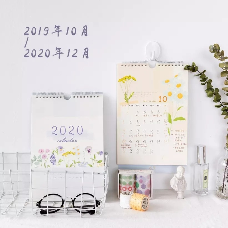 Calendário de mesa imprimível tamanho A2 A3 A4 personalizado tamanho grande impressão offset 4c