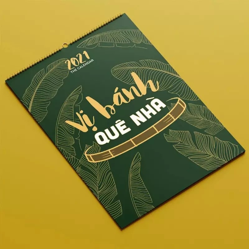 Impressão de calendário de parede personalizado 250/300 Ccnb 3d em relevo 0,25-0,45 mm Pvc