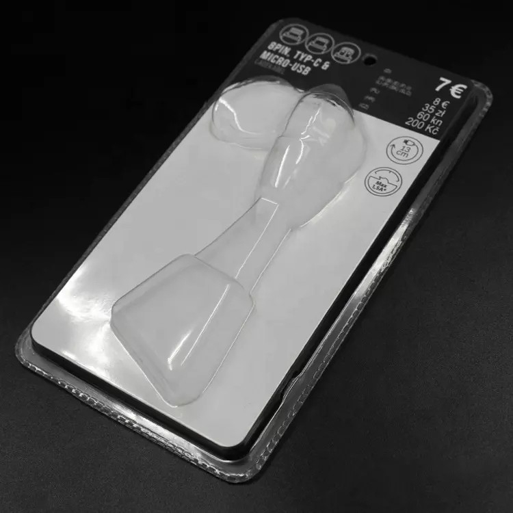 Bolha clara da corrediça do estoque do PVC que empacota biodegradável personalizado