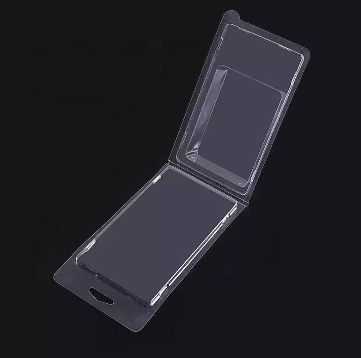 Cabide de plástico original caixa blister transparente para capa de telefone