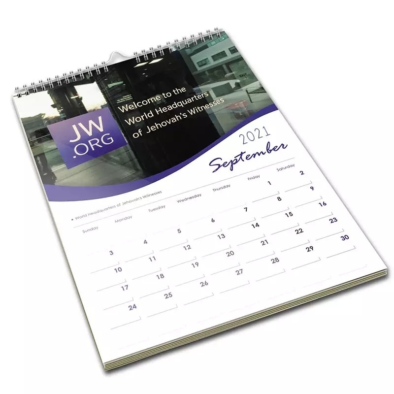 Impressão colorida personalizada 2023 calendário de parede A5 142x210mm promocional