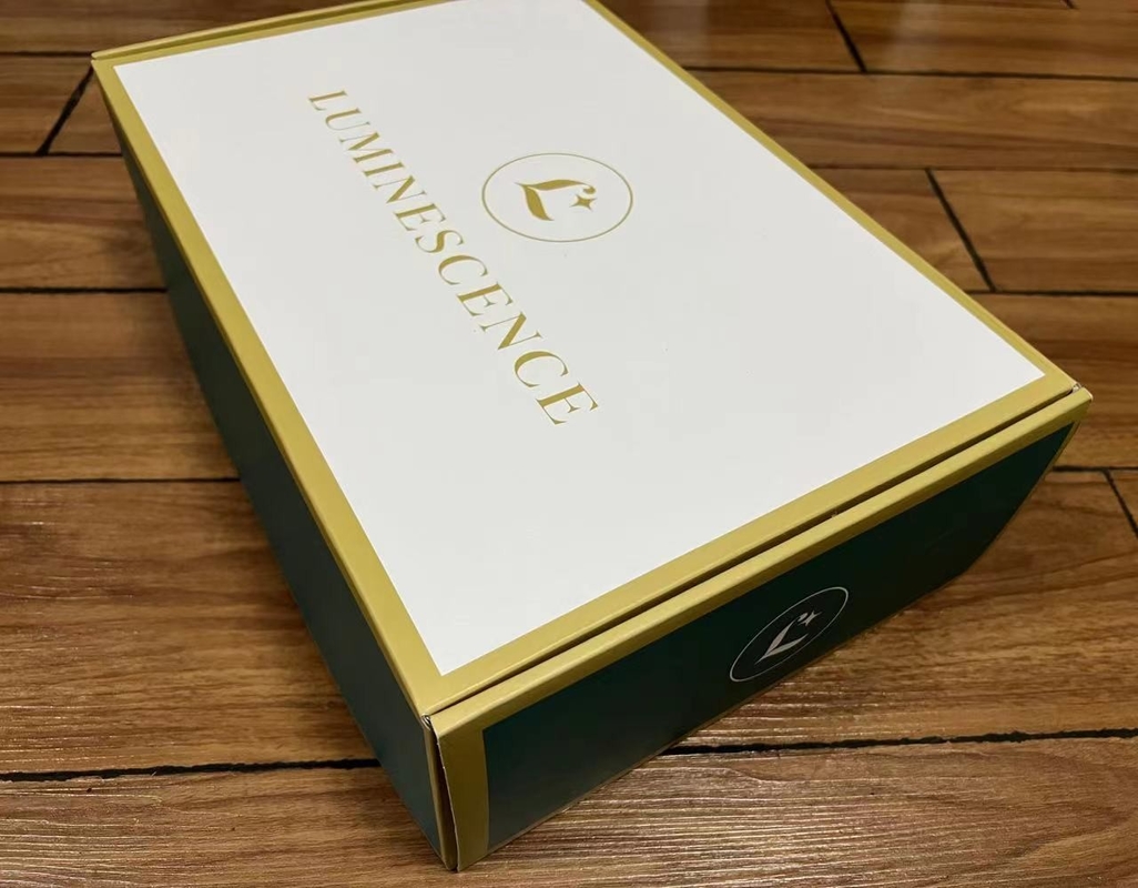 A cor completa da placa do Livro Branco de CMYK imprimiu caixas para produtos dos cuidados com a pele